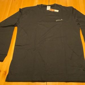 New VS PINK Black Long Sleeve Shirt, Size M